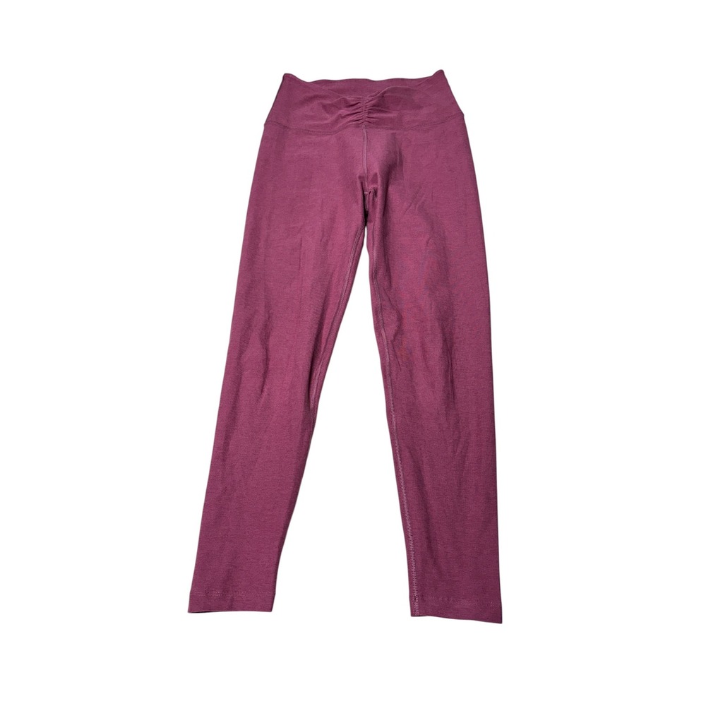 Beyond Yoga Spacedye High Waisted Ruched Leggings Berry Pink Womens Small